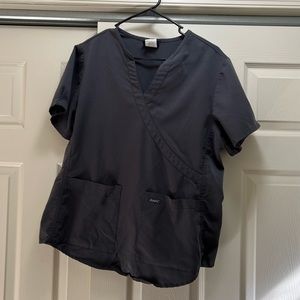 Sanibel Scrubs gray scrub top and bottom